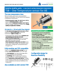 Thumbnail of document Manual - TSMA/TSBA Temperature Sensors